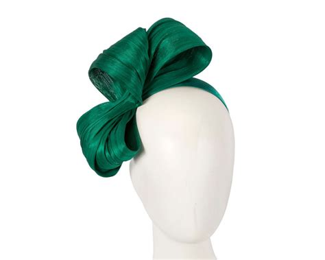 Large Dark Green Bow Racing Fascinator By Fillies Collection Buy Online