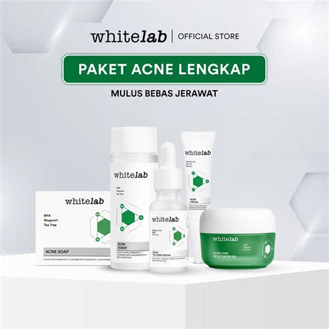 Jual Whitelab Pcs Paket Acne Lengkap Facial Wash Toner Serum