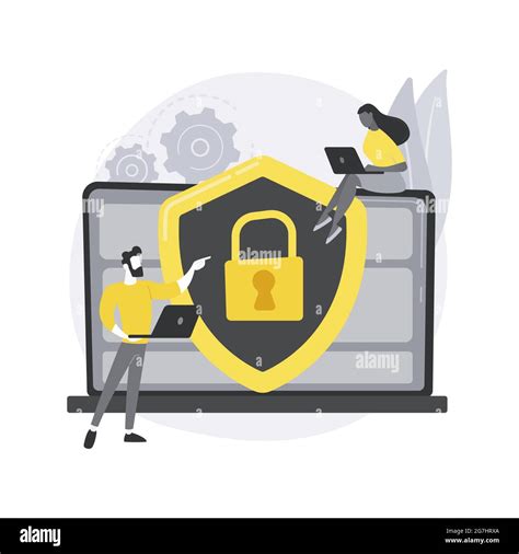 Cyber Security Risk Management Abstract Concept Vector Illustration