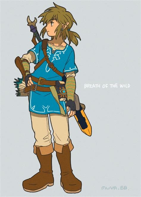 Botw Link Legend Of Zelda Breath Zelda Drawing Legend Of Zelda