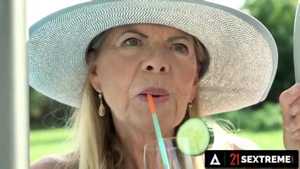 SEXTREME Cute Teen Girl And Horny Grandma Take Turns Licking Each Other S Wet Pussies