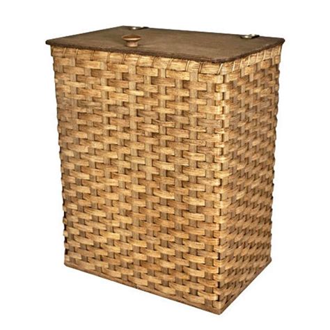 Custom Laundry Hamper Basket W Hinged Lid Amish Basket Hand Etsy