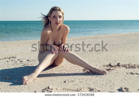 Beautiful Sexy Blonde Girl Posing Naked Stock Photo Shutterstock