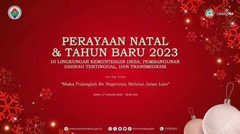 Perayaan Natal Tahun Baru Di Lingkungan Kementerian Desa Pdtt