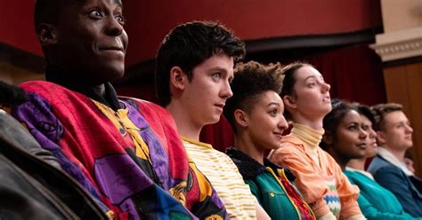 personagens da série Sex Education e seus respectivos atores