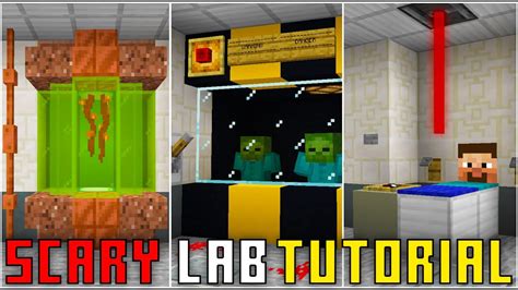 Minecraft Tutorial Scary Horror Laboratory Youtube
