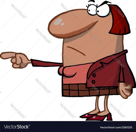 Angry Boss Cartoon Royalty Free Vector Image VectorStock