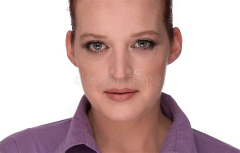 Red Head Model Stock Image Image Of Model White Mature
