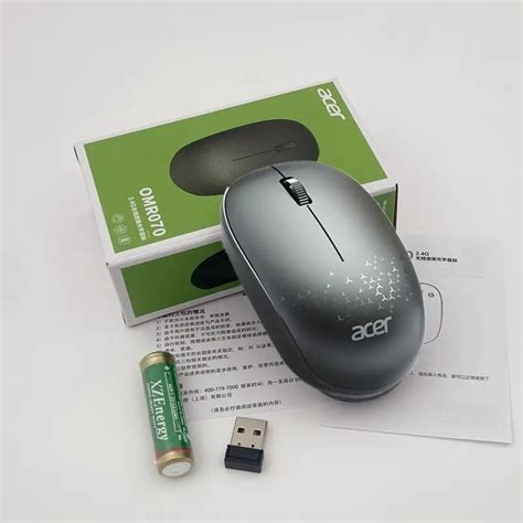 Acer Omr070 Wireless Silent Mouse 24ghz White Falcon