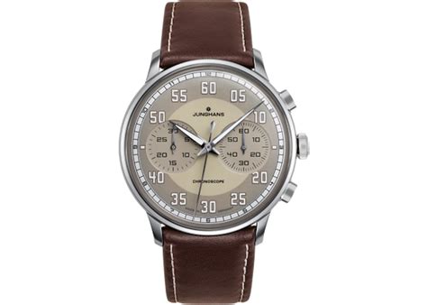 junghans meister driver chronoscope  mm  stainless