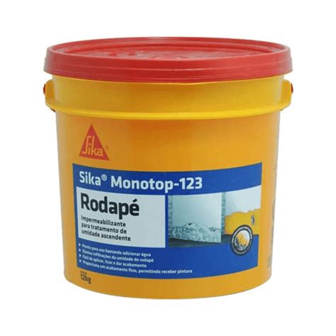 SIKA Monotop 123 Rodapé 12kg Zanotelli Alvorada Materiais de