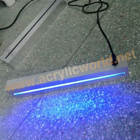 custom tabletop laser engraving reserved acrylic led edge lit sign base