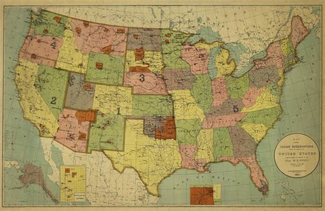 Map of Indian Reservations 1902 Photograph by Andrew Fare - Pixels