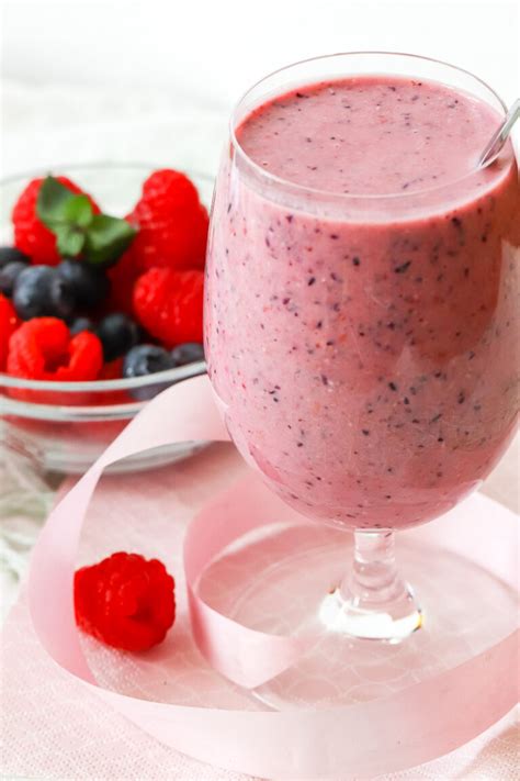 Cremiger Himbeer Smoothie