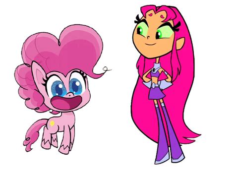 Starfire And Pl Pinkie Pie By Diana173076 On Deviantart