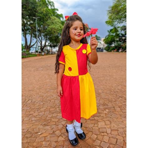 Fantasia Do Sítio Do Picapau Amarelo - Fantasia Infantil Feminina Emília do Sítio do Picapau Amarelo | Shopee ...