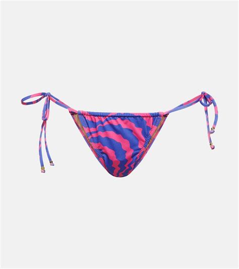 BANANHOT Bell Ruched Bikini Bottoms Multicoloured Editorialist