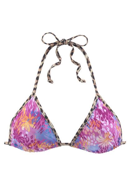 Buffalo Triangel Bikini Top Haruna Rosa Bedruckt Cup A B
