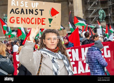 Pro Pal Stina Demo Demozug Vom Odeonsplatz Protest Gegen Genozid