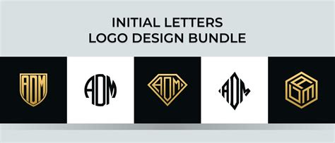 Initial Letters Adm Logo Designs Bundle 4971808 Vector Art At Vecteezy