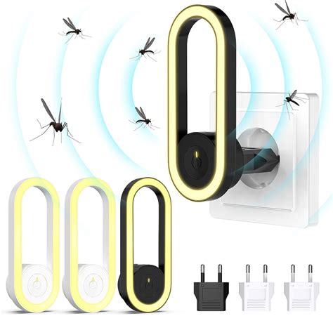 Ultrasonic Pest Repeller Pack Of 4 Electric Insect Repellent Mosquito