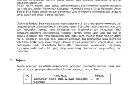 Contoh Kerangka Acuan Kerja Kak Jasa Konsultan Perancangan Perencanaan