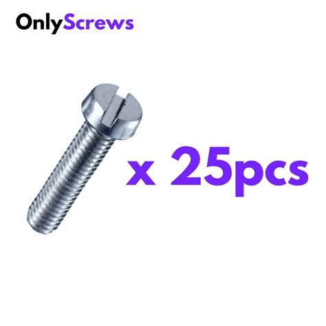 M4 X 10mm Slotted CHHD SS 304 Screw (Dia. 4mm, Length 10mm)(Pack of 25