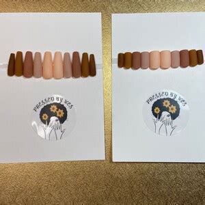 IN THE FLESH Nude Matte Press On Handmade Nude Nails Gel Etsy