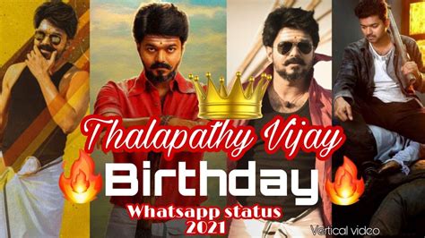 Thalapathy Vijay Birthday Special Whatsapp Status 2021 Mashup 2 In 1