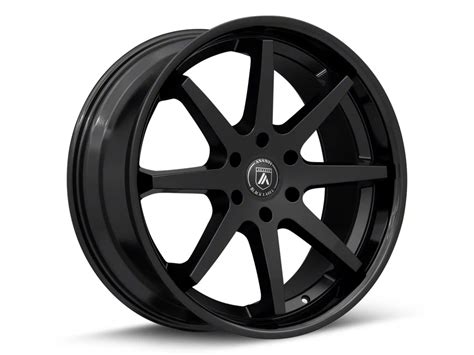 Asanti Tacoma Kaiser Satin Black With Gloss Black Lip 6 Lug Wheel 22x9 5 30mm Offset Abl32