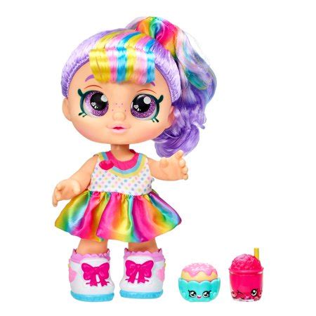 Kindi Kids Snack Time Friends, Rainbow Kate, Pre-School 10" Doll with 2