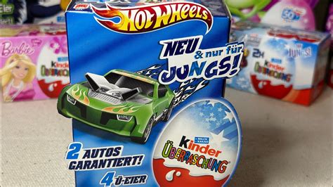 Hot Wheels Kinder Surprise Egg Collection Unboxing ASMR YouTube