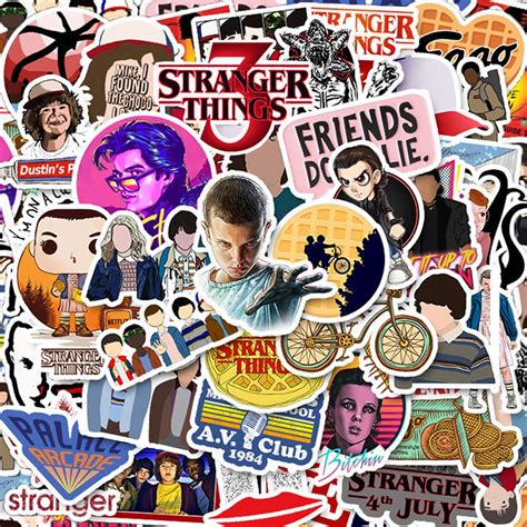 Buy 50 Pack Stranger Things Stickers Laptop Water Bottle Decal