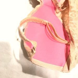 PINK Victoria S Secret Intimates Sleepwear New Victoria Secret Push Up Bralette Nude Lace