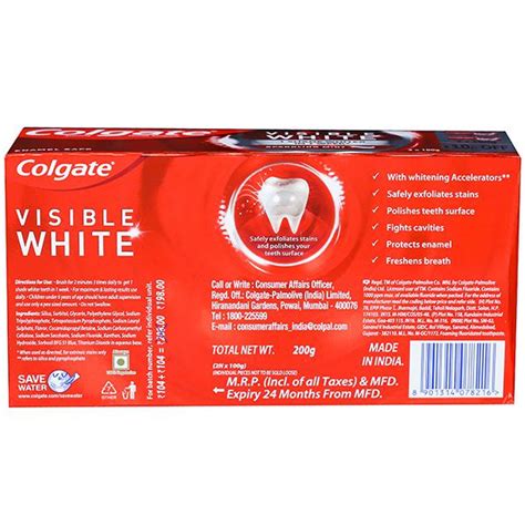 Buy Colgate Visible White Toothpaste Rs Off X G In Wholesale