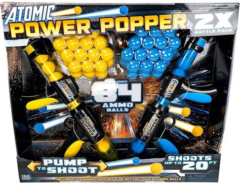 Atomic Power Popper 2X Battle Pack Includes 84 Ammo Balls Walmart