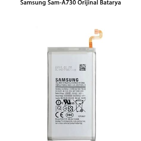 Samsung A730 Telefonlarla Uyumlu Batarya 3500 Mah Fiyatı