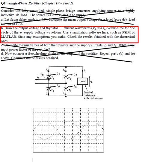 Solved Q1. Single-Phase Rectifier (Chapter IV - Part 1) | Chegg.com
