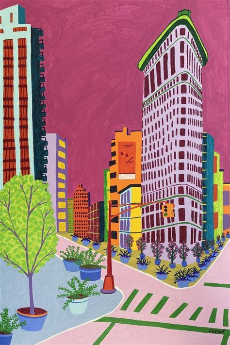 flatiron  painting  sue graef saatchi art