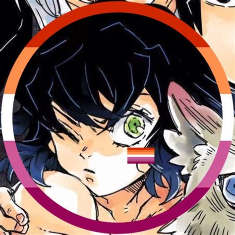 Inosuke Demon Slayer Lesbian Pride Icon Pfp Slayer Anime Lesbian
