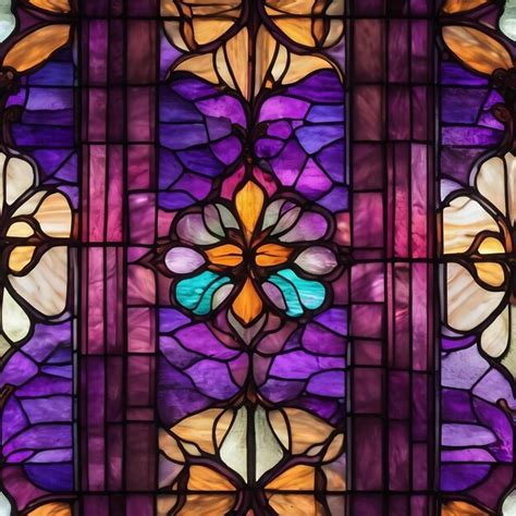 Premium Photo Purple Stain Glass Textured Background