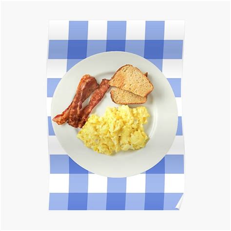 Breakfast Ron Swanson Poster Bacon Eggs And Toast Poster By