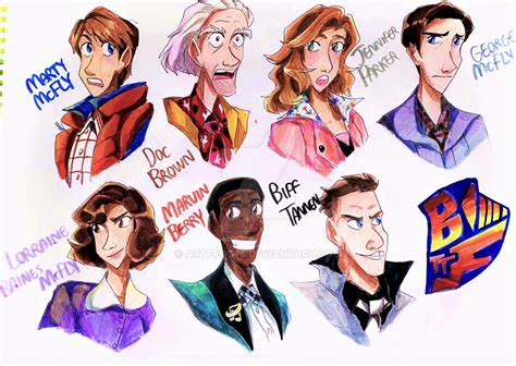 Back To The Future Character Cast By Artfrog75 On Deviantart