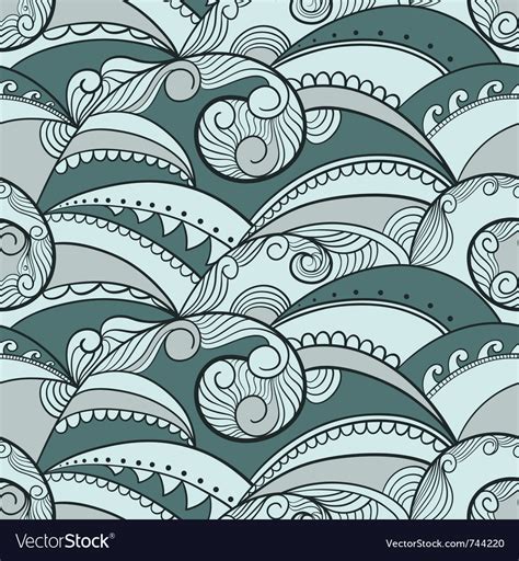 Seamless waves Royalty Free Vector Image - VectorStock