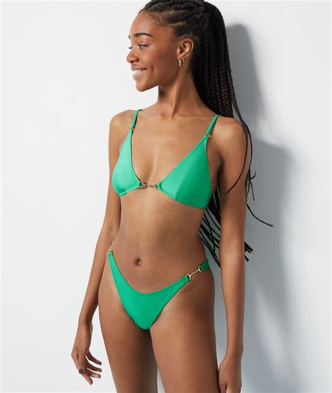 High Cut Brazilian Bikini Bottoms HORSY EMERAUDE ETAM