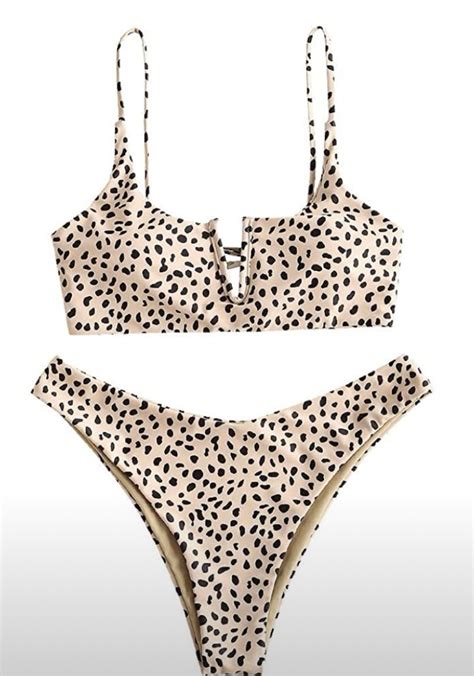 Zaful Women S Leopard Bikini Set V Curated On Ltk