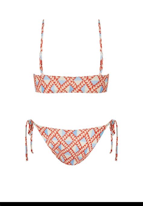 Bikini Lace Mohawk Tie Rojo Robin Collection Robin Collection