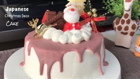 Double Strawberry Christmas Cake Japanese Chritsmas Deco Cake