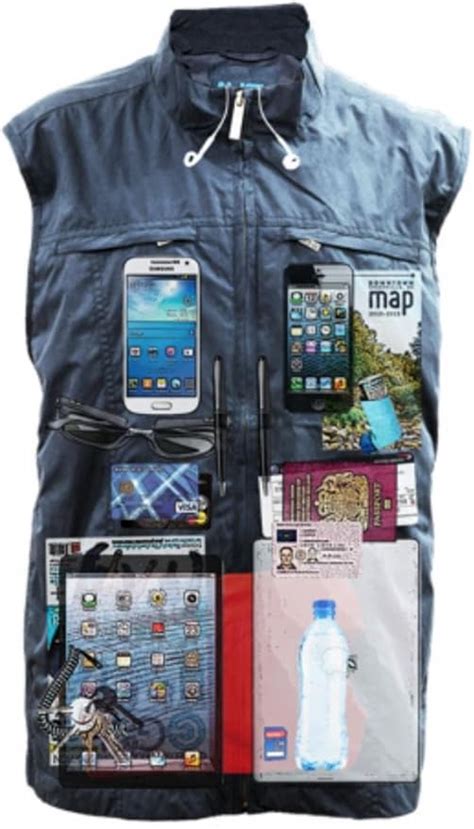 Ayegear 23 Pocket Travel Vest With Dual Ipad Pockets Concealed Carry