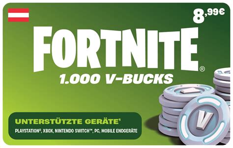 Fortnite 1000 V Bucks Guthabenkarte